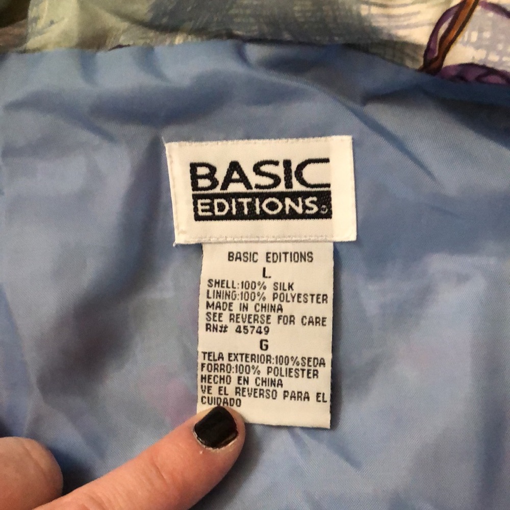 Vintage Basic Editions Silk Jacket - image 4